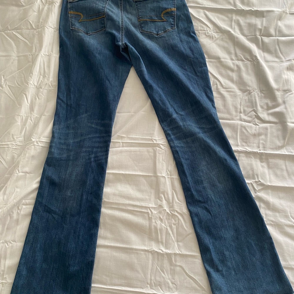 Womens American Eagle Outfitters Blue Boot Cut Jeans - Picture 8 of 13